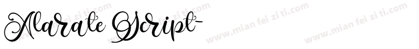 Alarate Script字体转换